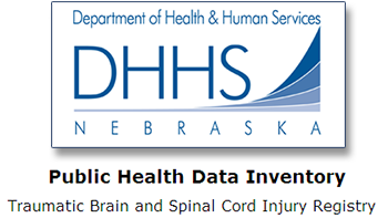 Nebraska Department of Health & Human Services and Brain Injury Registry logos