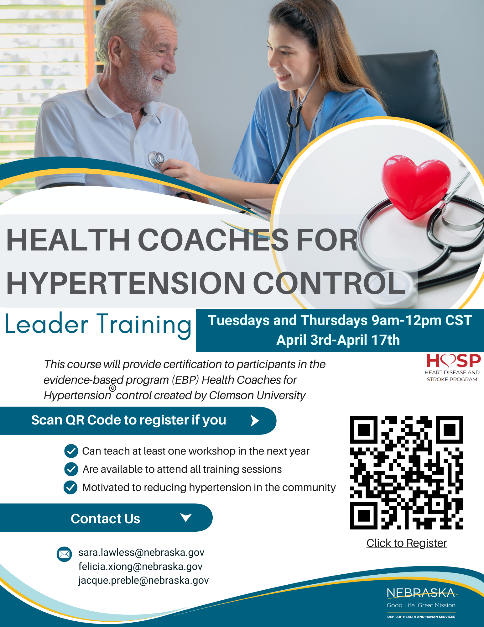 Health Coaches for Hypertension Control Leader Training