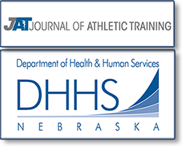 Journal of Athletic Training & NE Dept of Health & Human Services logos