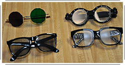 variety of testing glasses