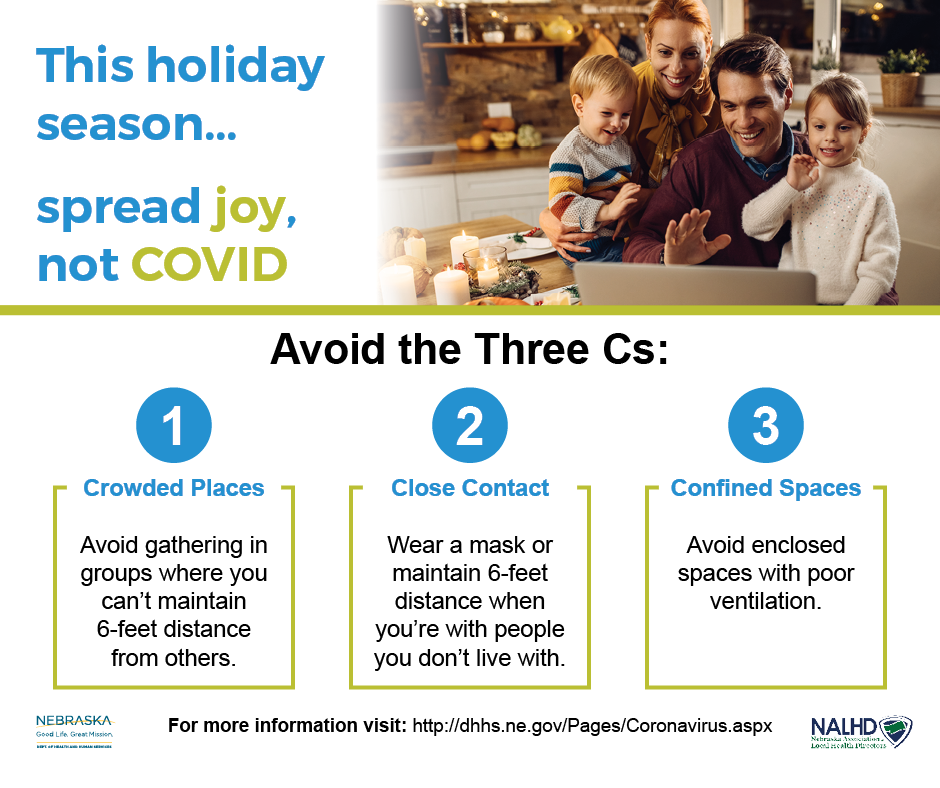 This holiday season...spread joy, not COVID.