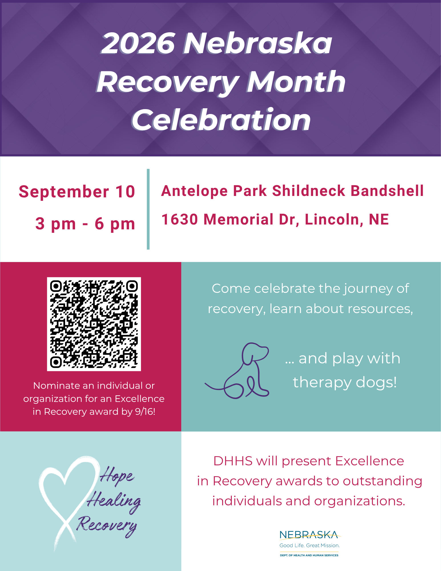 2026 Recovery Month Flyer