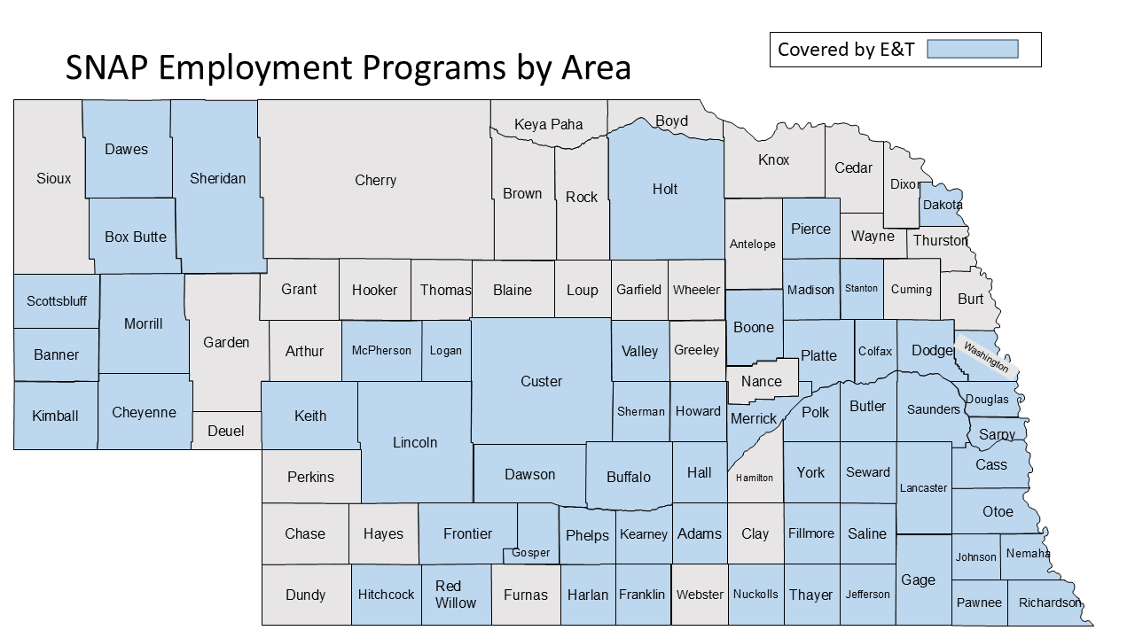 SNAP Employment Programs by Area